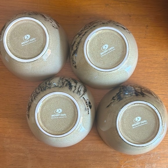 Mossy Oak Bowls Mountain Forest Scenes Stoneware - Picture 12 of 13